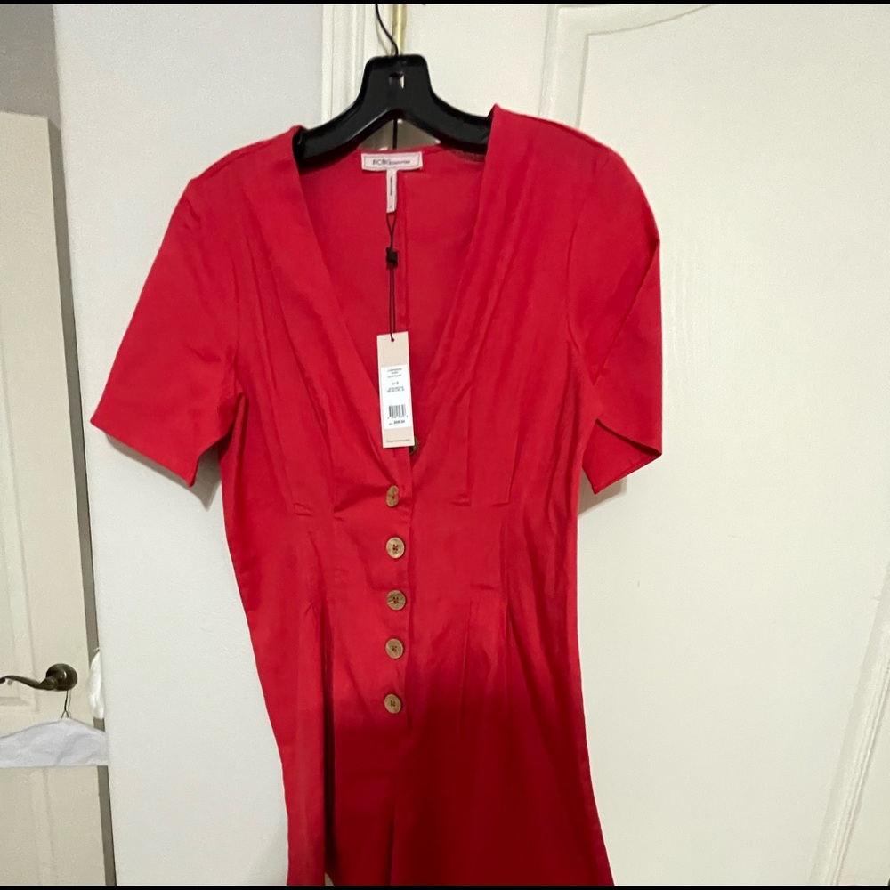 BCBG Red short romper S